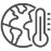 Ícono de calentamiento global
